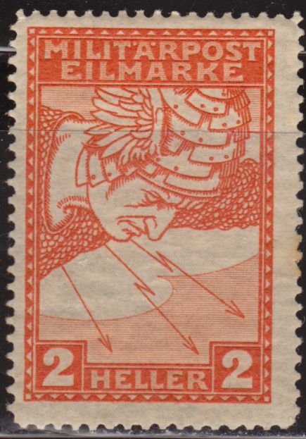 z vendido Bosnia Herzegovina 1916 Scott QE1 Sello * Militarpost Eilmarke Lightning 2H c/charnela